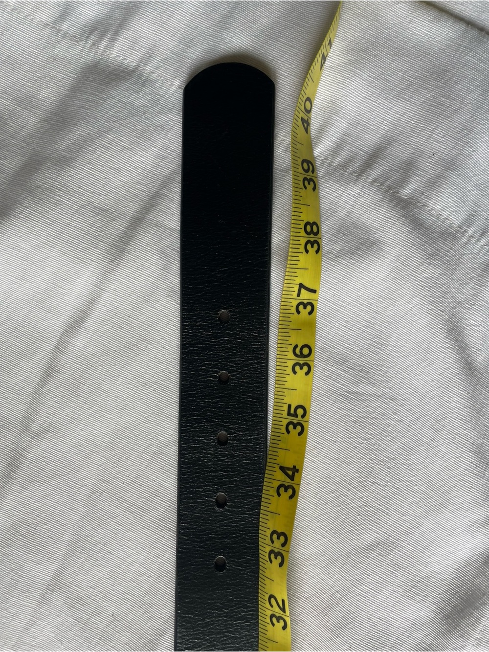 Banana Republic Black Leather Belt with Brushed Metal Buckle - Picture 5 of 5